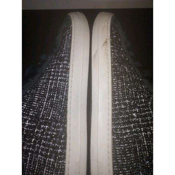 P448 Women's Sneakers EU 39 / US 8 Low Top Tweed Glitter John Shaka Black - Picture 7 of 16